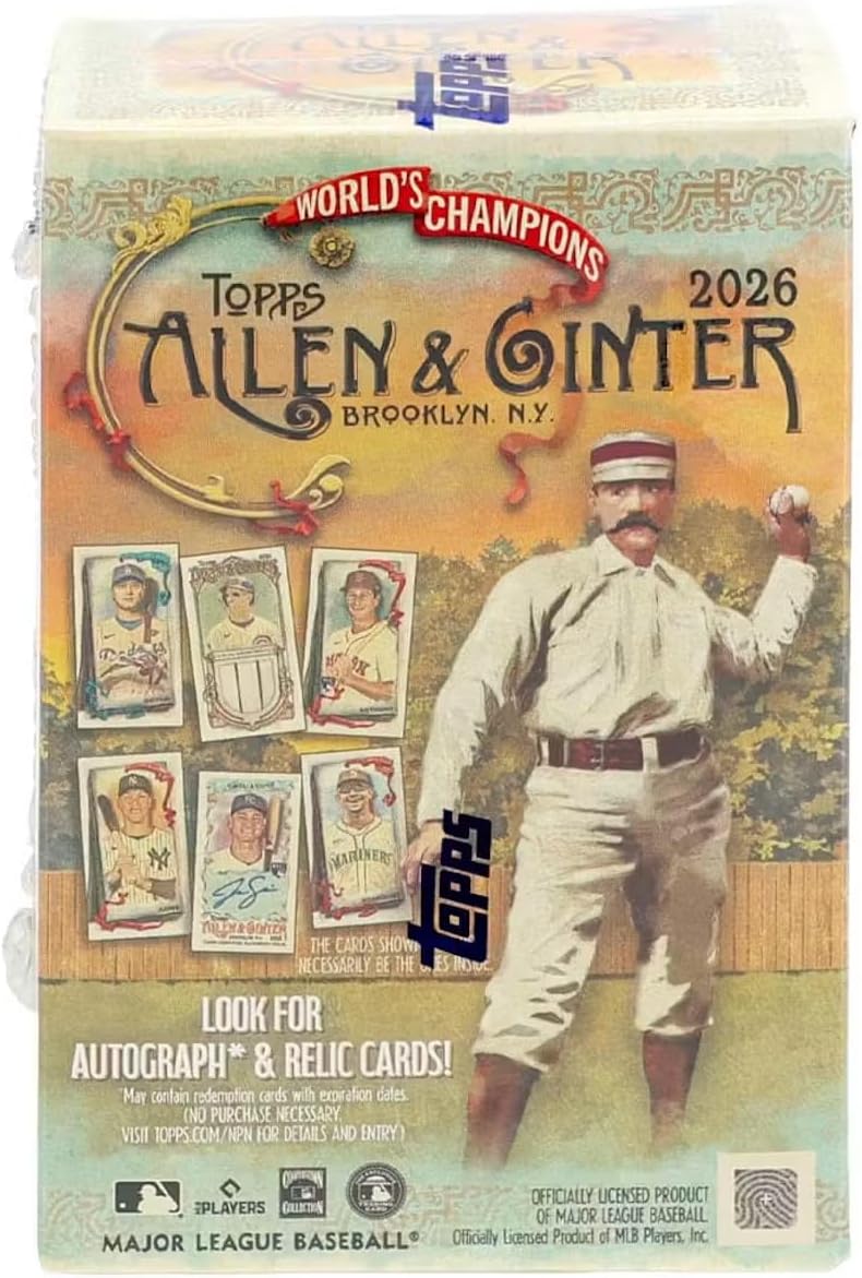 2026 Topps Allen & Ginter Baseball Blaster Trading Card Box (Search for Gold Border Mini Cards)