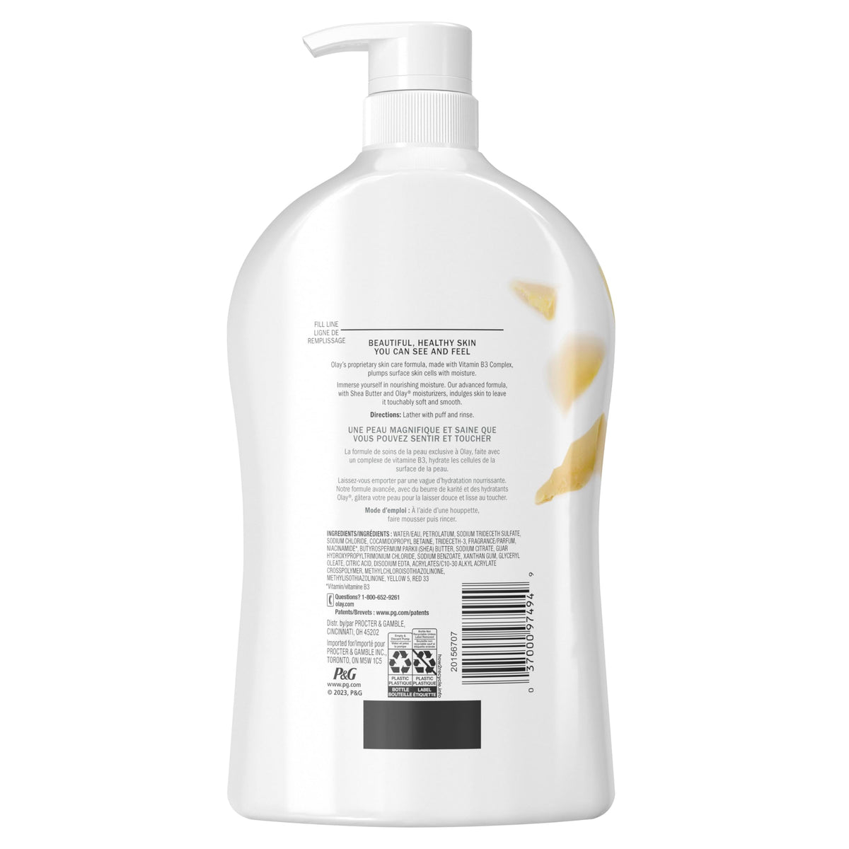 Olay Body Wash for Women, Ultra Moisture Shea Butter Scent, 35 fl oz