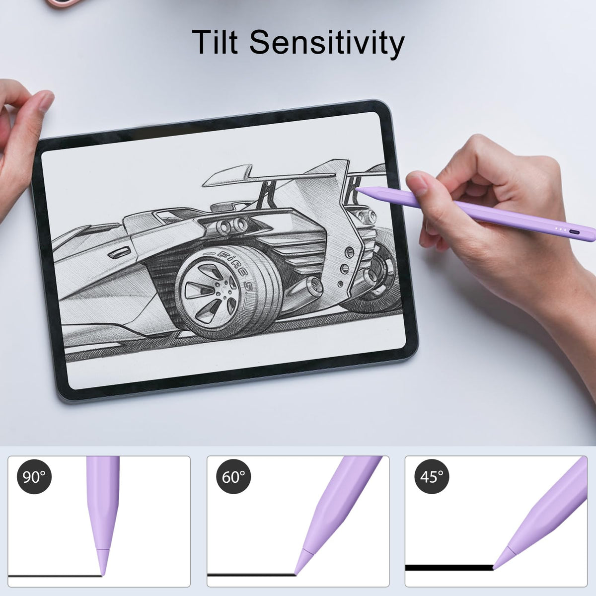 DIGIROOT iPad Pencil for 2018-2026, Plam Rejection Stylus Pen for iPad