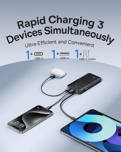 Baseus 100W USB C Charger and 22.5w 10000mah Portable Charger