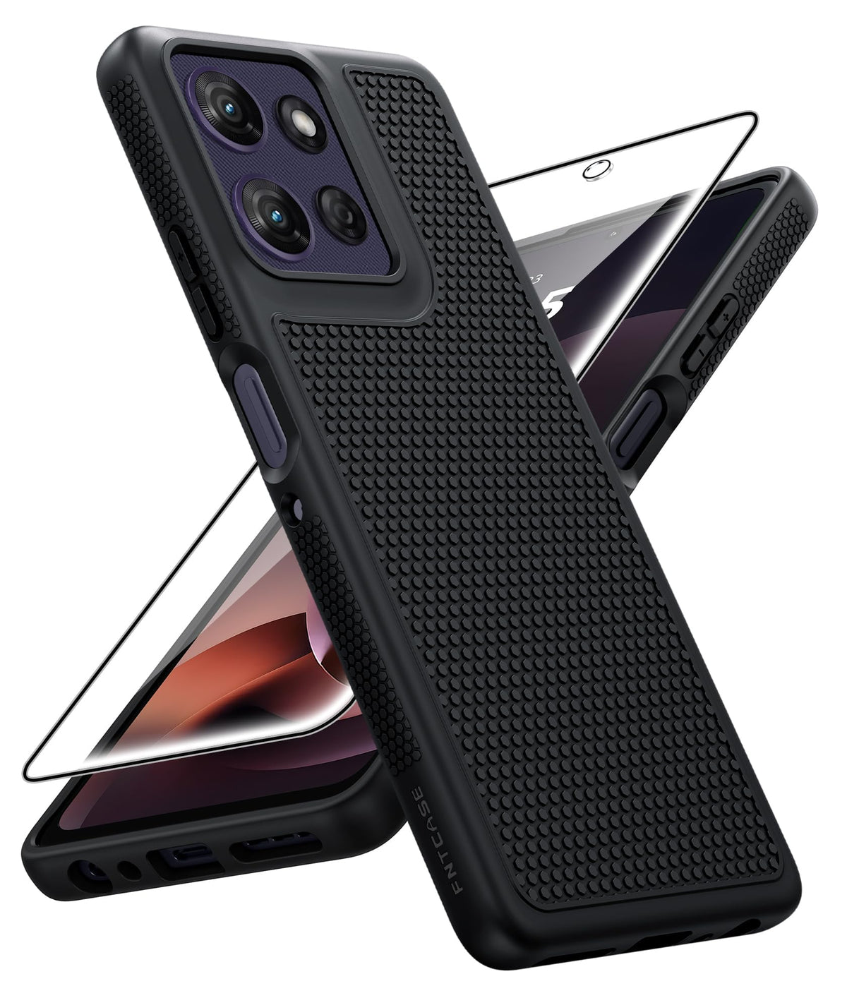 FNTCASE for Google Pixel 9a Case: Green Non Slip Textured