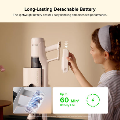 roborock H60 Hub Ultra-N Cordless Stick Vacuum with Auto-Empty Dock, 210AW