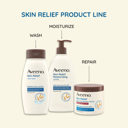 Aveeno Skin Relief Body Wash, Fragrance-Free, 33 fl. oz