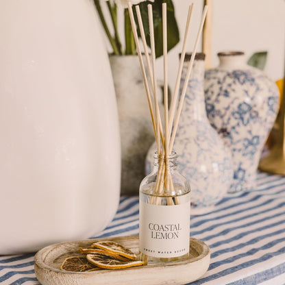Sweet Water Decor Spa Day Reed Diffuser Set - Sea Salt, Jasmine, Wood, and Cream Scented Diffuser - Relaxing Spa Scent Diffusers for Home, Long Lasting Fragrance, Made in the USA