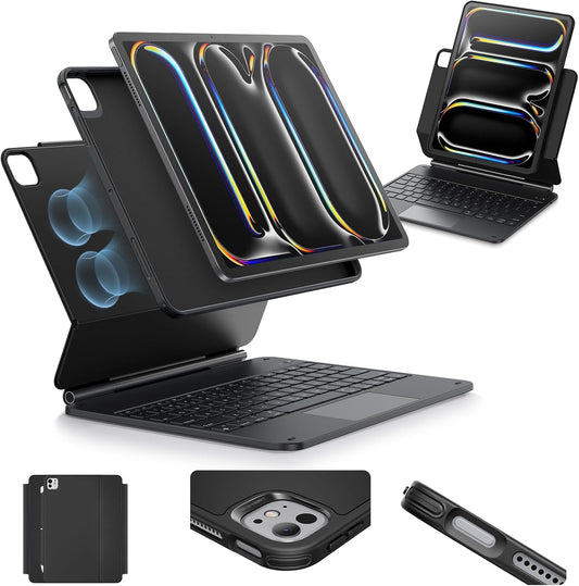 ESR for iPad Pro 13 Inch Case with Keyboard M5/M4,Multi-Mode Magnetic Stand