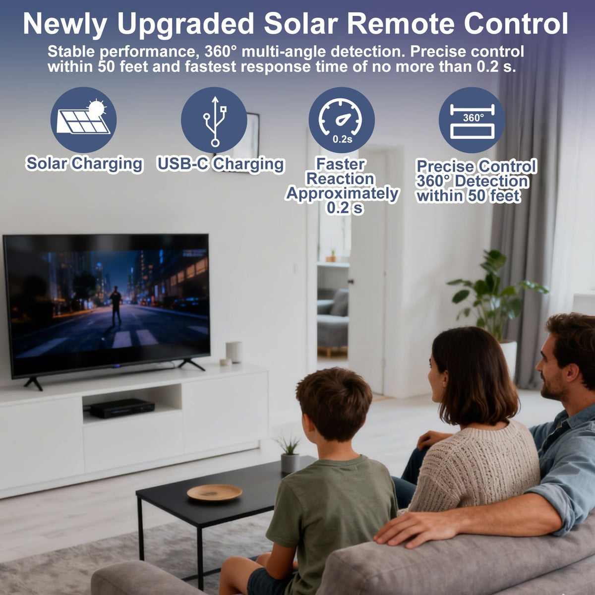 for-LG-Magic-Remote, Gvirtue Solar Voice Remote Control for-LG-Smart TV