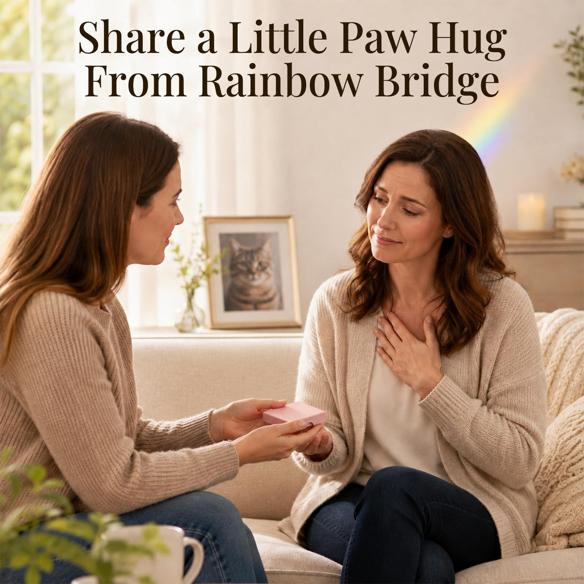 Dog Memorial Gifts for Loss of Dog, Rose Quartz Paw & Memorial Bracelet