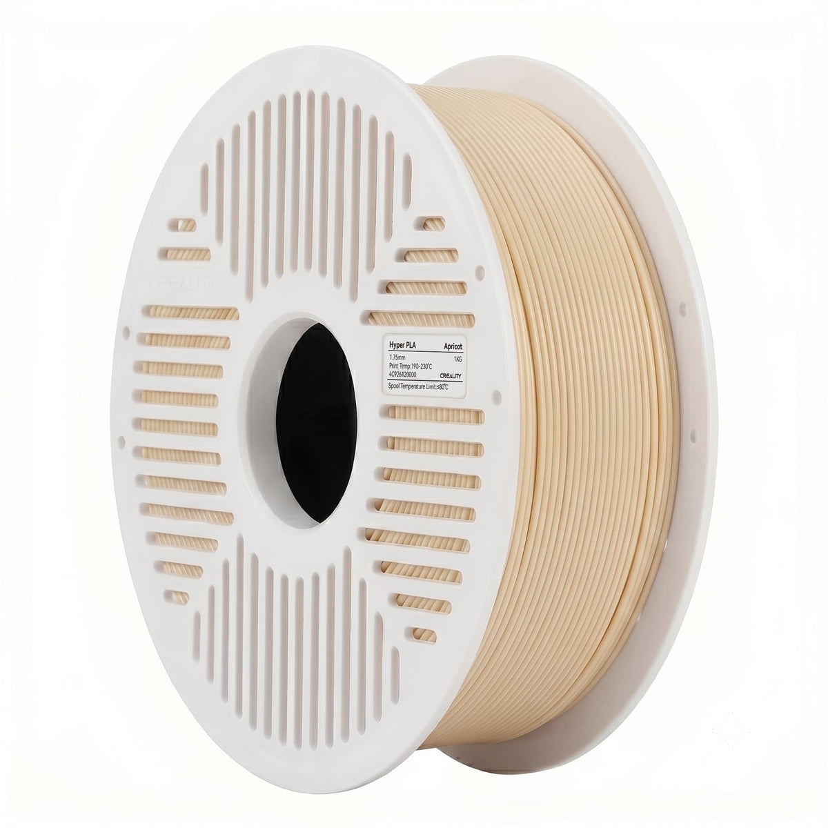 Creality Hyper PLA Filament RFID 1.75mm with Reusable Spool 1KG, High Speed Up to 600mm/s, White, 1-Pack