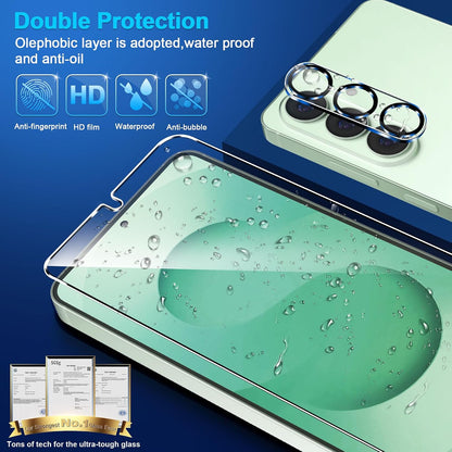 firtstnow 3 Pack for Samsung Galaxy S26 Ultra Screen Protector Tempered Glass + 3 Pack Camera Lens Protector, Military Grade Shatterproof, 9H Hardness, Fingerprint Unlock,Case Friendly 6.9 Inch