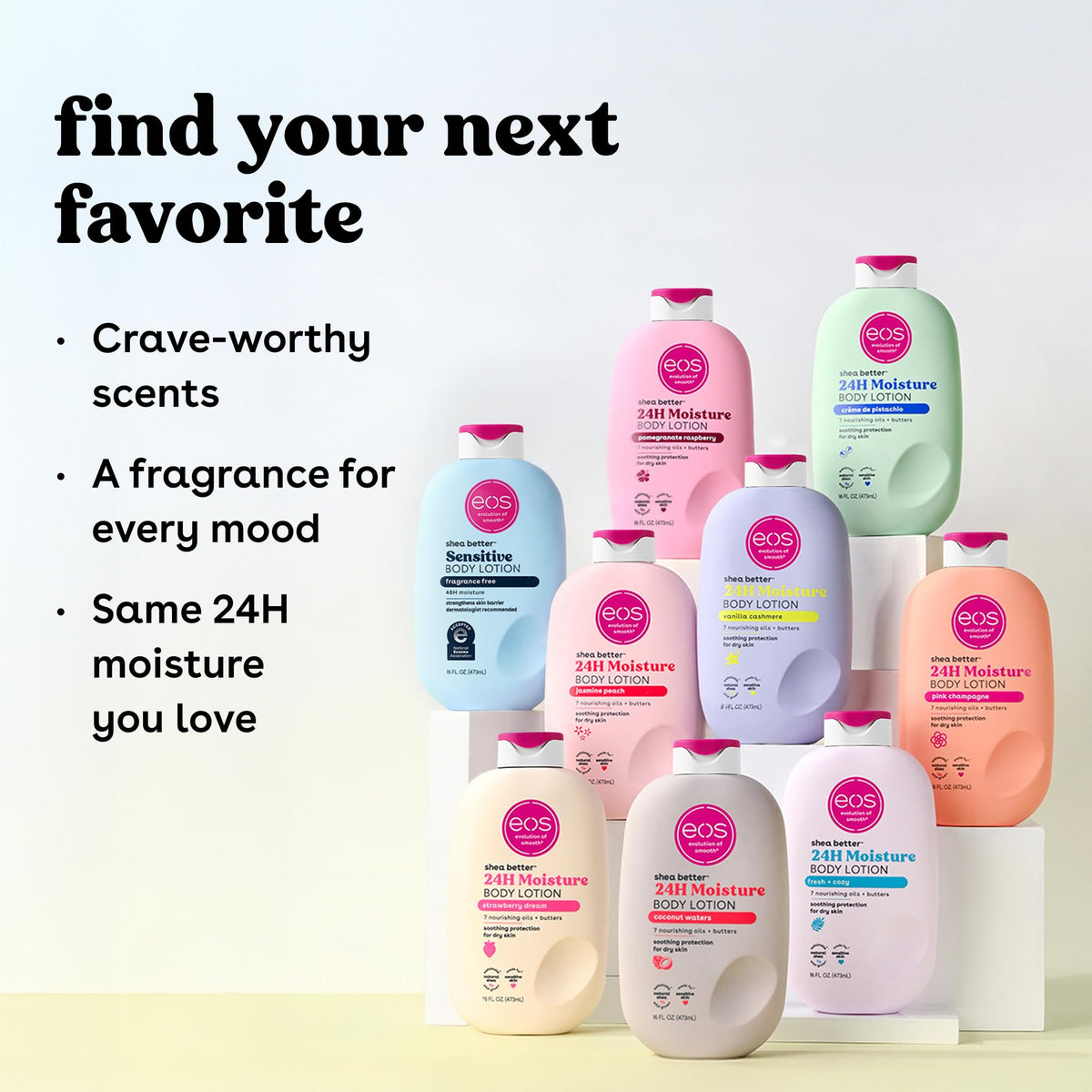 eos Shea Better Body Lotion- Crème de Pistachio, Natural Shea, 16 fl oz