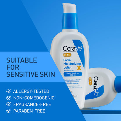 CeraVe AM Daily Facial Moisturizer with SPF 50, Face Sunscreen, 3oz
