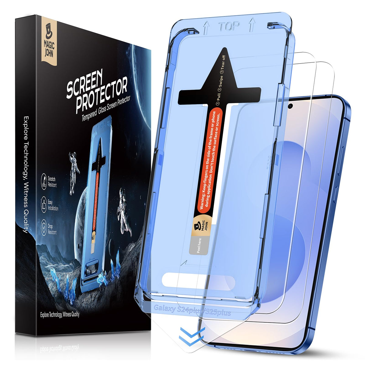 MAGIC JOHN for iPhone 18 Pro Max Screen Protector Easy Installation