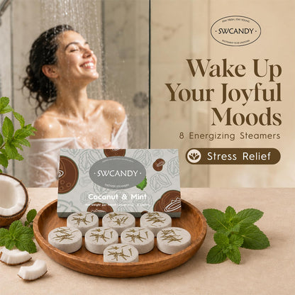 SWCANDY Sandalwood Shower Steamers 8 Pack, Home Spa Self Care