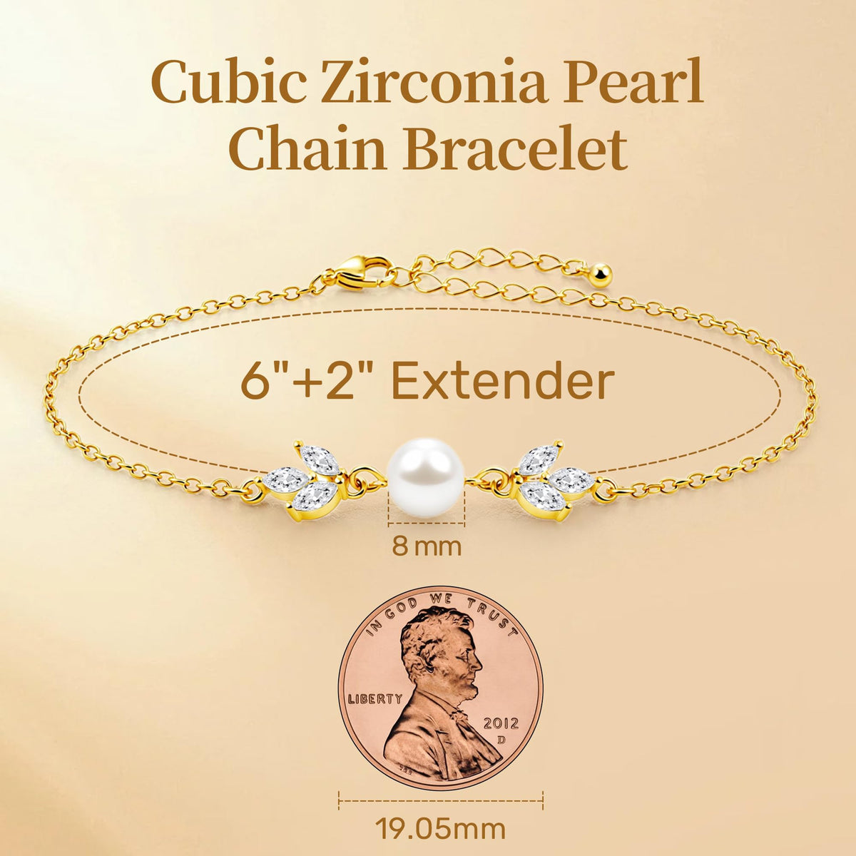 Pearl Bracelets for Women and Girls, Dainty Bracelet Wedding Pearl Jewelry