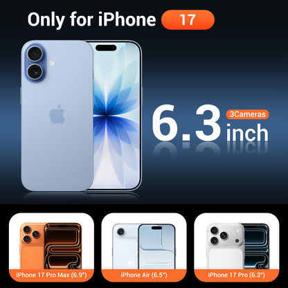 Temdan for iPhone AIR Case with Screen Protector Beige