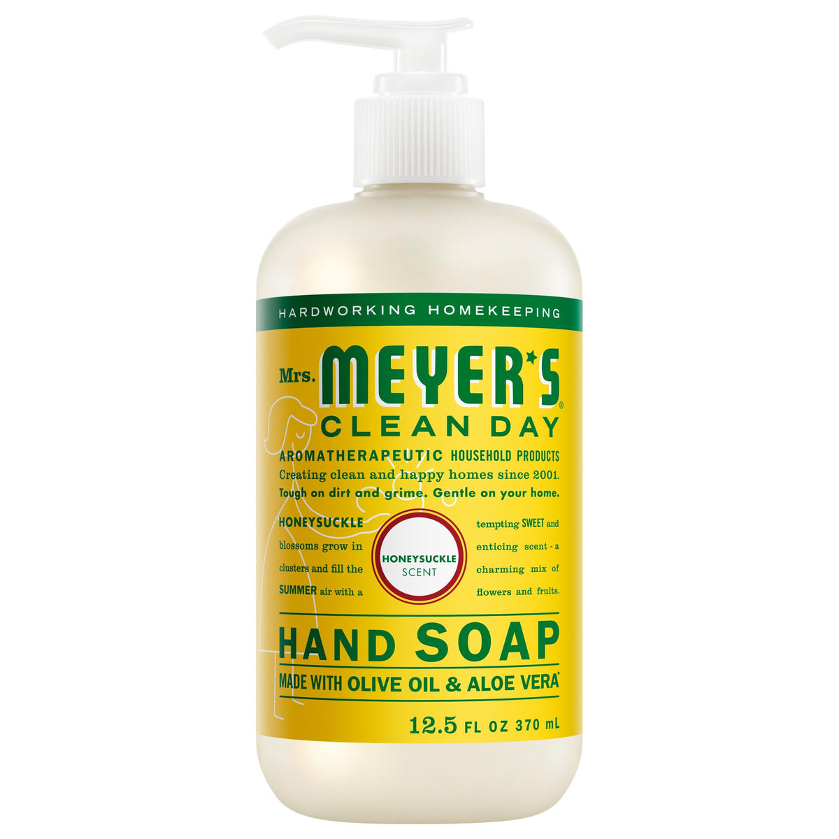 MRS. MEYER'S CLEAN DAY Liquid Hand Soap, Lemon Verbena, 12.5 fl oz, 3 Pack