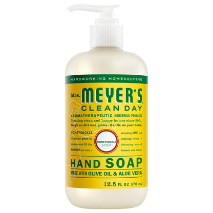 MRS. MEYER'S CLEAN DAY Liquid Hand Soap, Lemon Verbena, 12.5 fl oz, 3 Pack