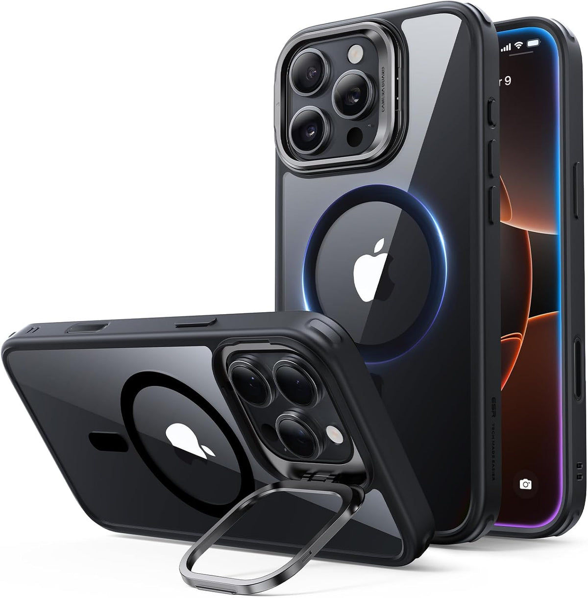 ESR Classic Hybrid for iPhone 18 Pro Max/17 Pro Max Case with Flex Stand