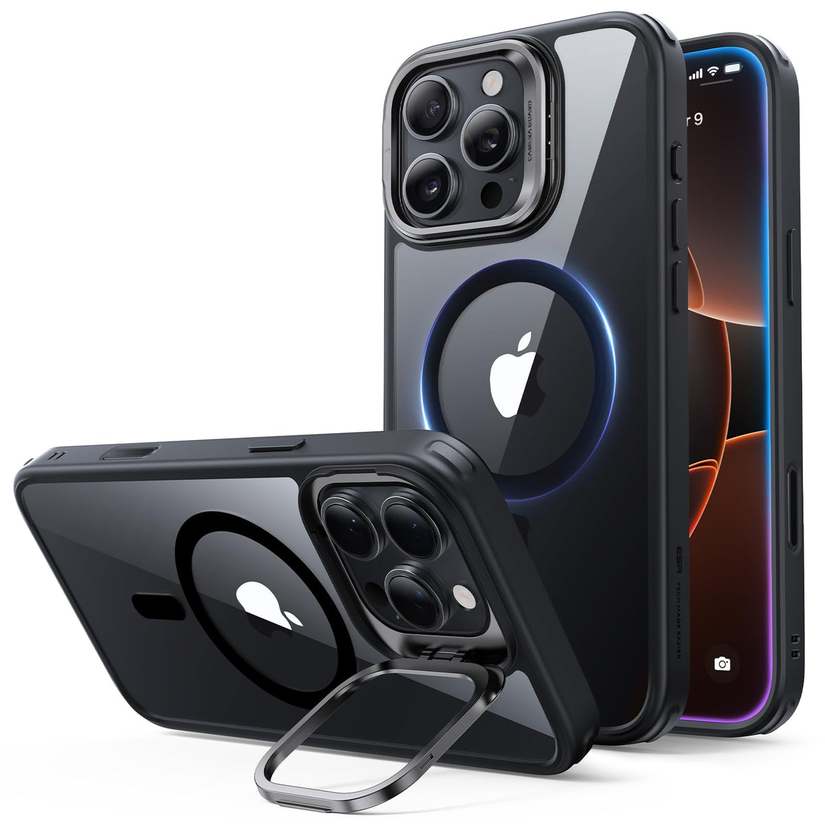 ESR Classic Hybrid for iPhone 18 Pro Max/17 Pro Max Case with Flex Stand