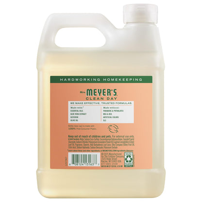 MRS. MEYER'S CLEAN DAY Hand Soap Refill, Lemon Verbena Scent, 33 Fl Oz Bottle