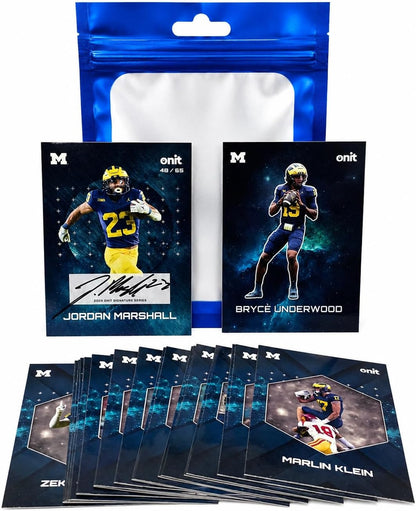 College Football 20 Card Jumbo Pack (1 Autograph + 1 Insert) (Michigan Wolverines)