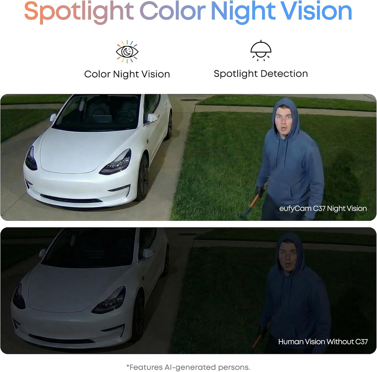 eufy Security eufyCam C37, Solar Cameras Wireless Outdoor,2K Resolution