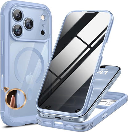 Miracase for iPhone 17 Pro Privacy Series Case, Magsafe, Deep Blue