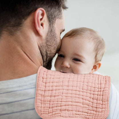 Looxii Muslin Baby Burp Cloths, Absorbent Brup Rags 6 Pack Set for Baby