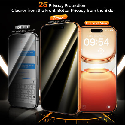 TOCOL for iPhone 17 Screen Protector, Easy Installation