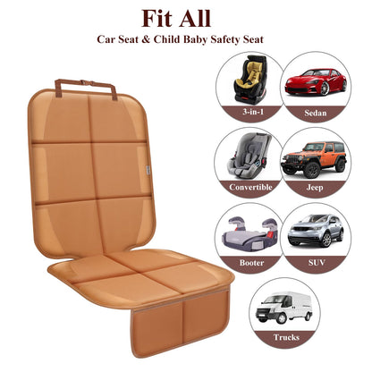 Meolsaek Car Seat Protector for Child Car Seat，Non-Slip Backing No Imprints