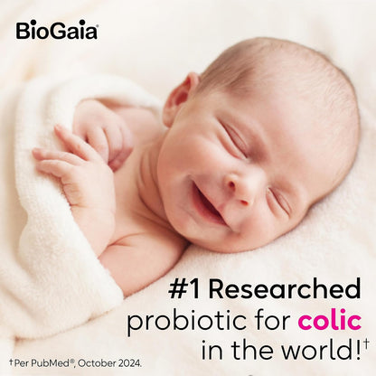 BioGaia Baby Probiotic Drops + Vitamin D | Colic & Gas Relief | 50 Servings