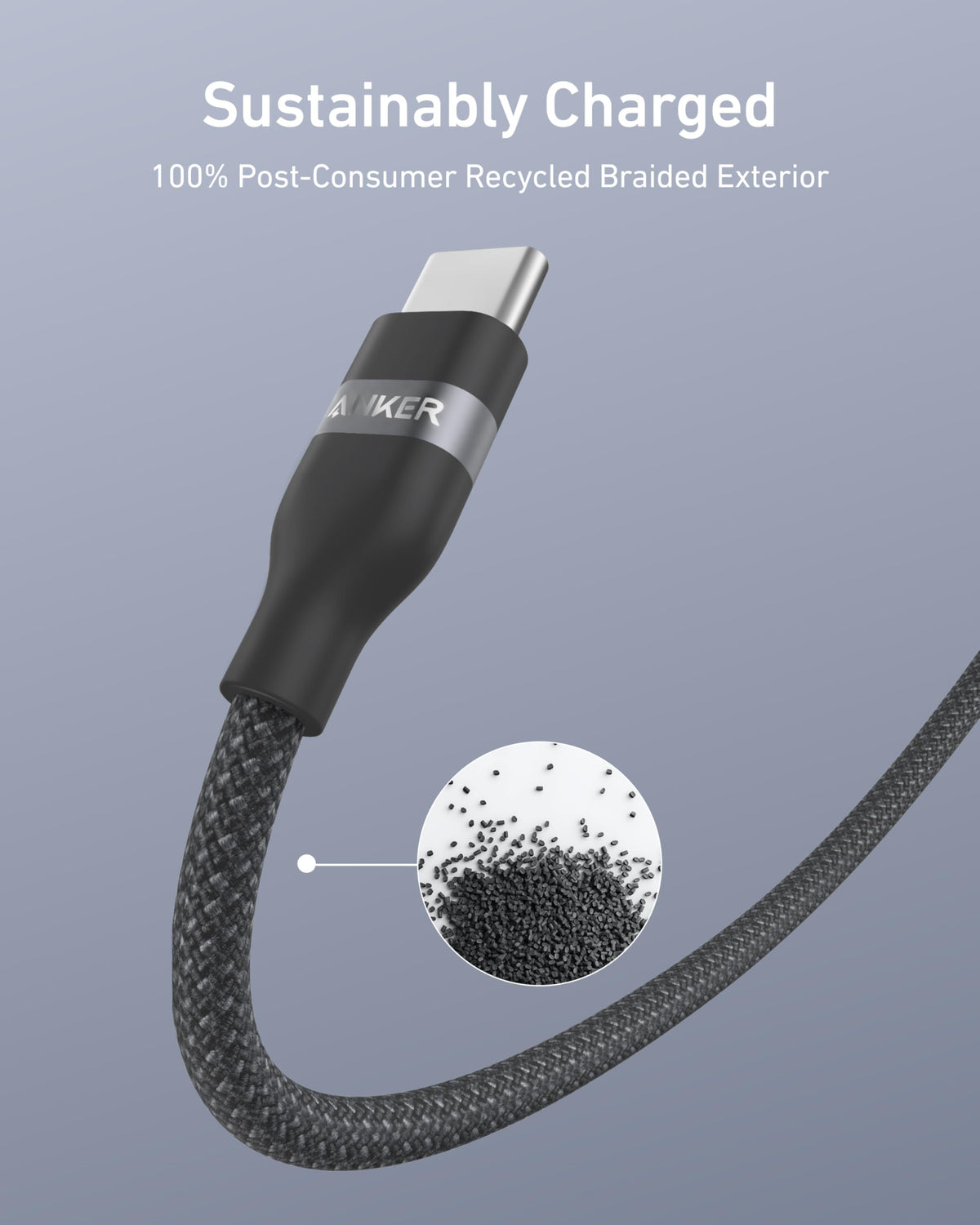 Anker Nano USB C to USB C Cable, 240W Fast Charging Cable (Black, 10ft)