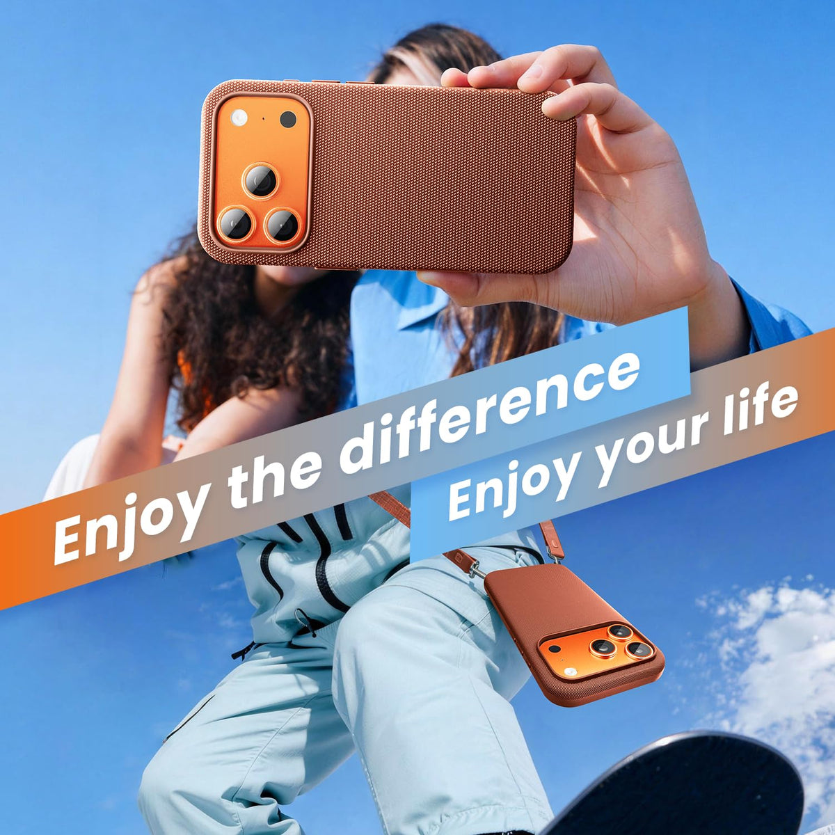 Mkeke for iPhone 17 Pro Max Case Techwoven Green, [Compatible with MagSafe] [Camera Control Cover] [Premium Tech Woven Fabric] [Drop Protection] Shockproof Skin-Friendly