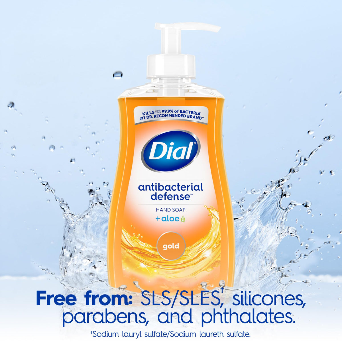 Dial Antibacterial Defense Liquid Hand Soap + Aloe, White Tea Scent, 11 Fl Oz (Pack of 4), Dermatologist-Tested Hand Wash, Gentle Formula