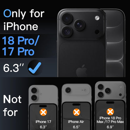 JETech Screen Protector for iPhone 18 Pro Max/17 Pro Max, 3-Pack