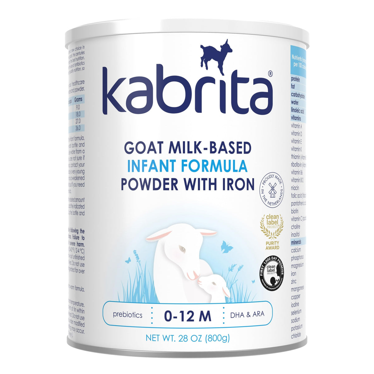 Kabrita Goat Milk Infant Formula Powder, Gentle Digestion, Non-GMO, 14 oz