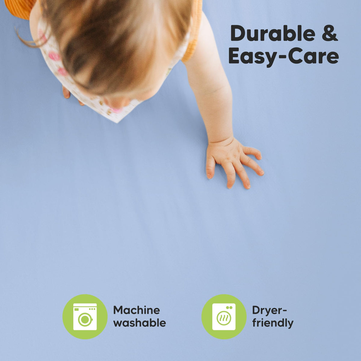 2pk Mini Crib Sheets Fitted 38x26 Pack N Play Mattress Sheet (Bumble Bear)