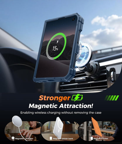 FNTCASE for iPhone 17 Case with 360 Spin Magnetic Stand