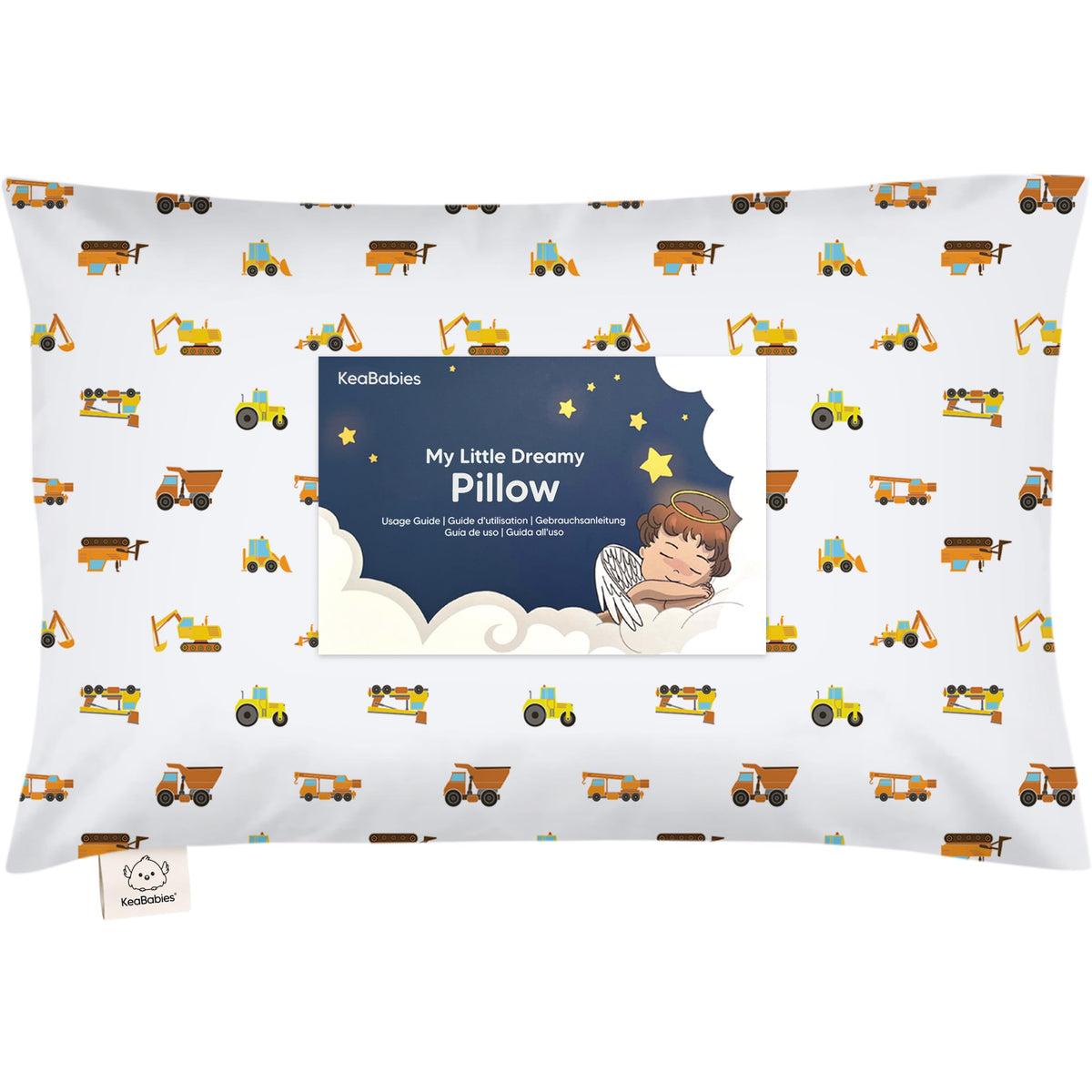 Toddler Pillow with Pillowcase 13x18 My Little Dreamy Pillow(Jolly Rainbow)
