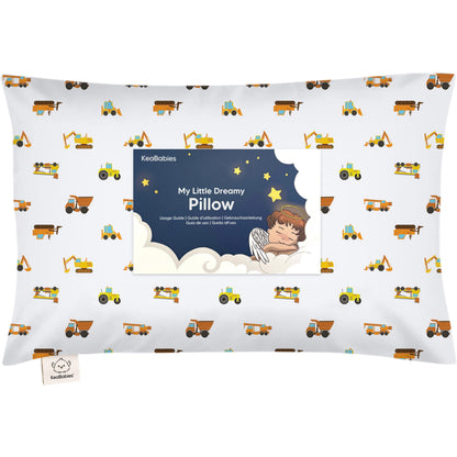 Toddler Pillow with Pillowcase 13x18 My Little Dreamy Pillow(Jolly Rainbow)
