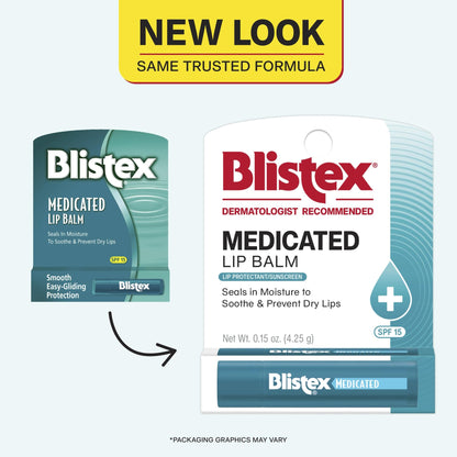 Blistex Medicated Mint Lip Balm, 0.15 Oz