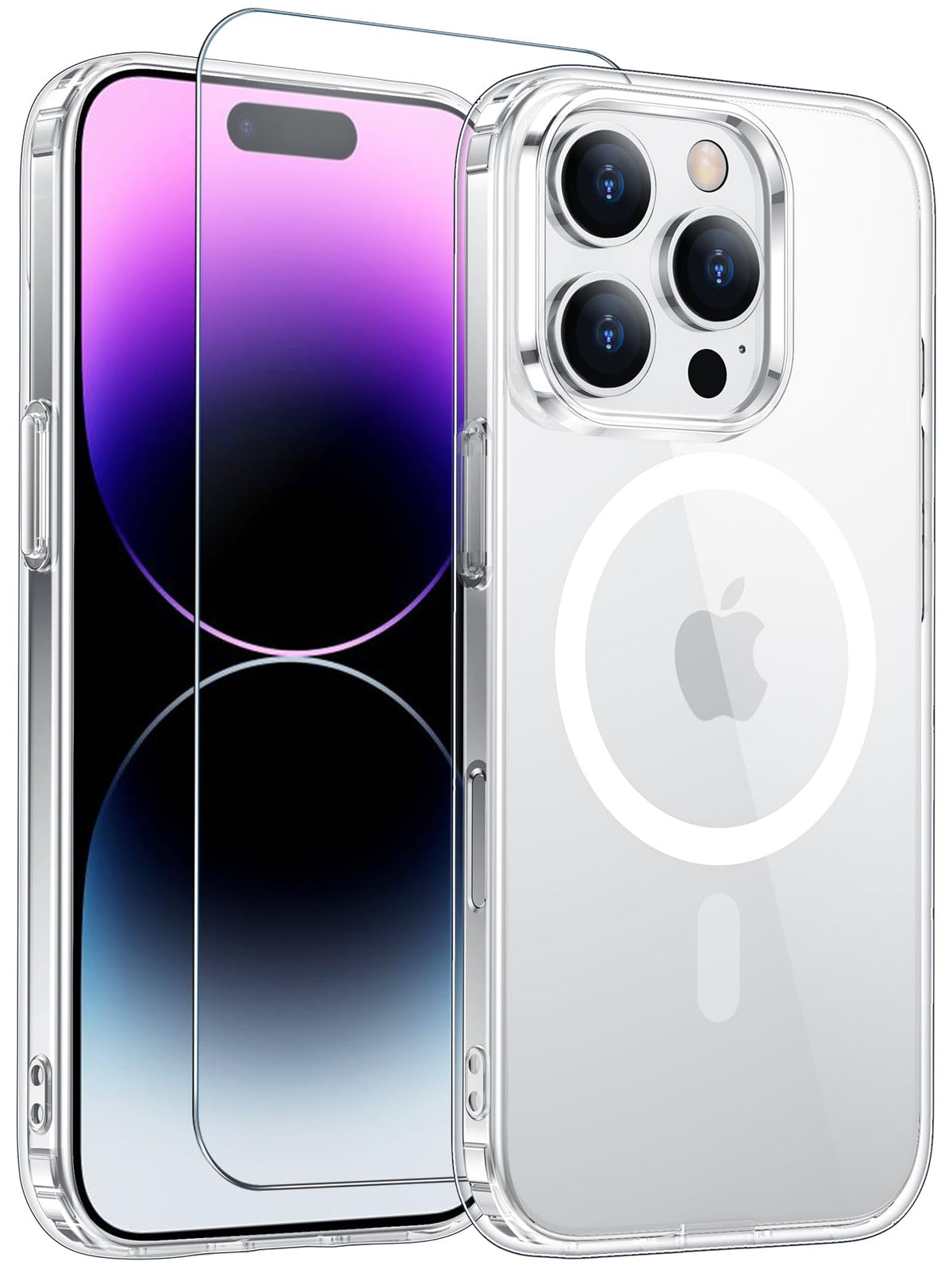 Temdan for iPhone AIR Case with Screen Protector Beige