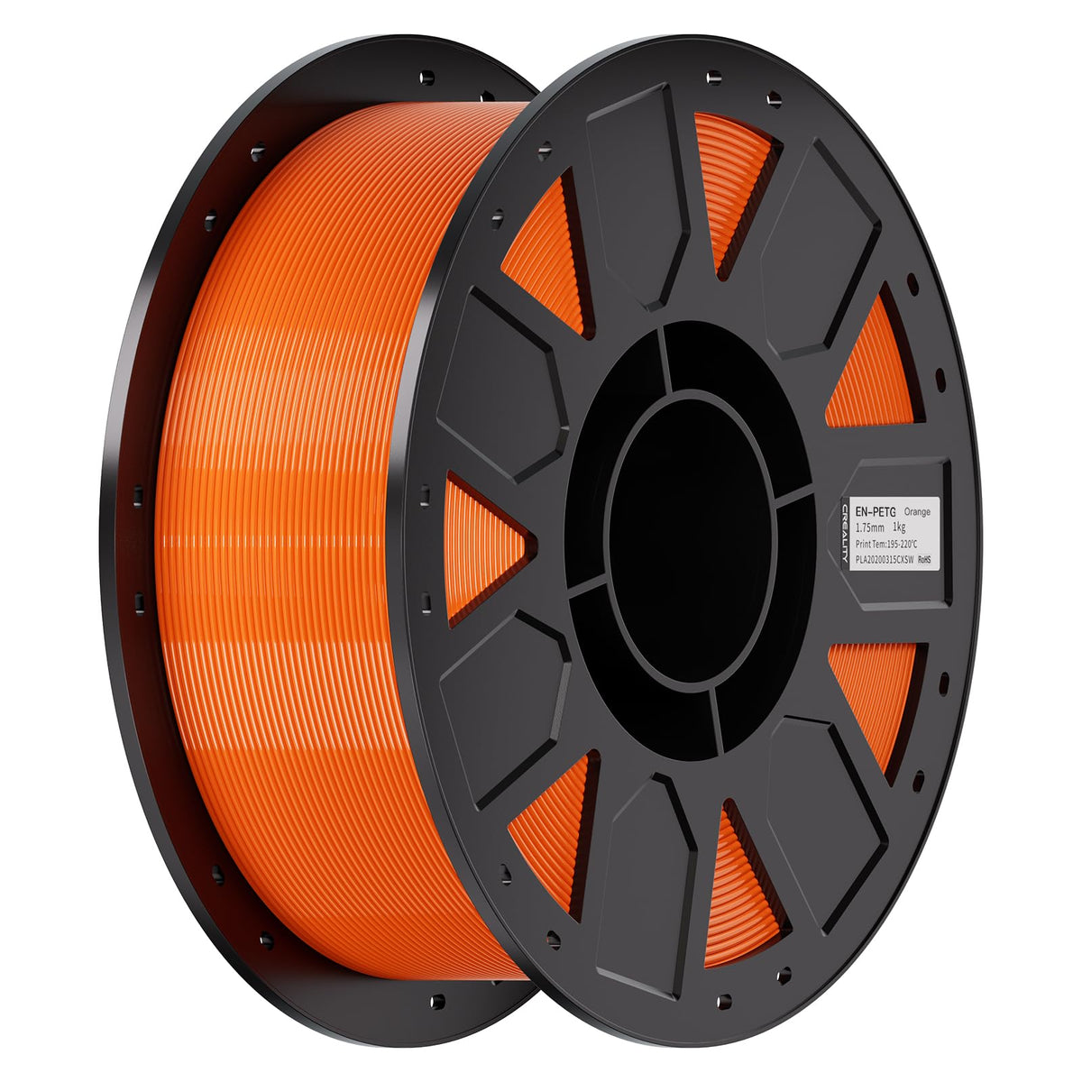 Creality PETG Filament 1.75mm 4KG, Black+White+Blue+Red, Total 4-Pack