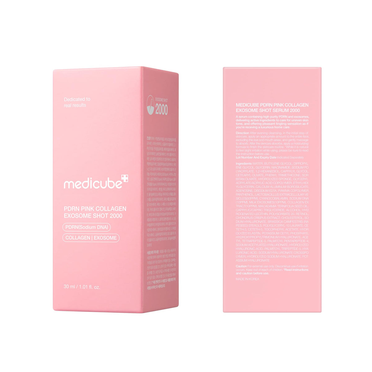 medicube Exosome Shot Zero 2,000 PPM Spicule Facial Serum For Pores & Sebum