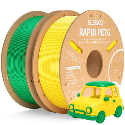 ELEGOO Rapid PETG 3D Printer Filament 1.75mm Black 1KG