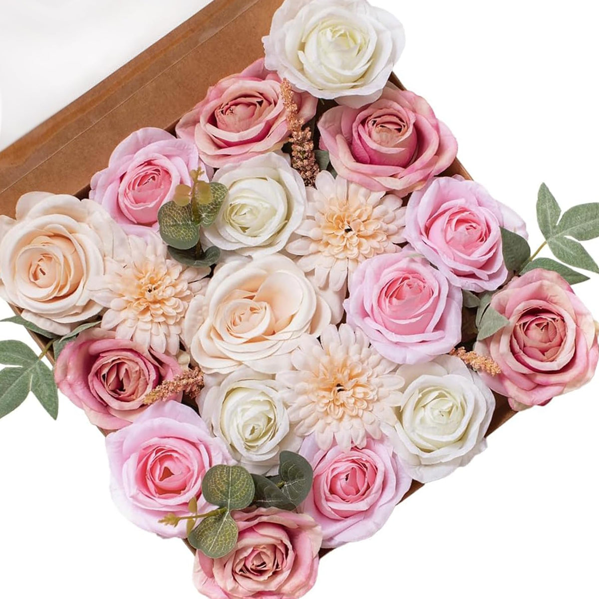 Fall Artificial Flowers DIY Bouquet Combo Faux Rose for Home Decor