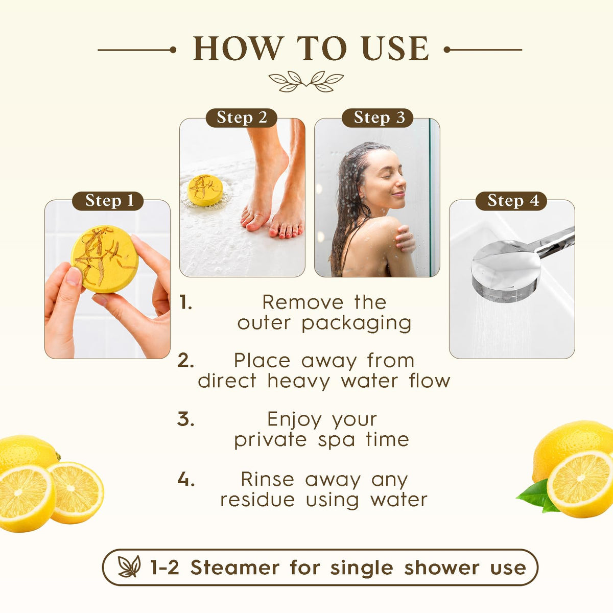 SWCANDY Sandalwood Shower Steamers 8 Pack, Home Spa Self Care