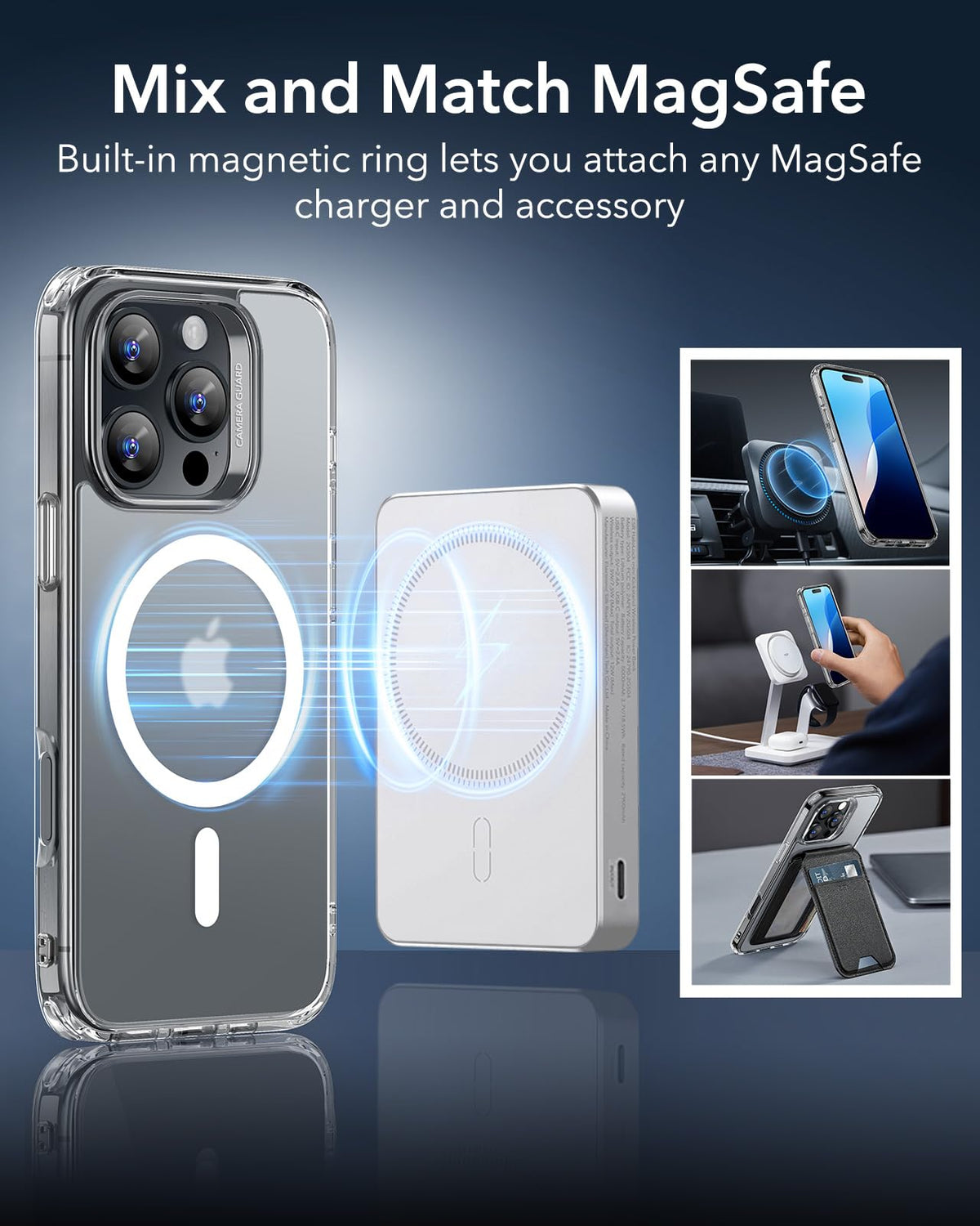 ESR Classic Hybrid for iPhone 16 Pro Max Case, Clear