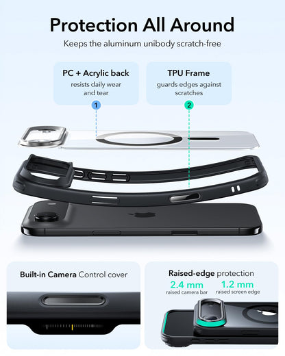 ESR Classic Hybrid for iPhone 18 Pro Max/17 Pro Max Case with Flex Stand