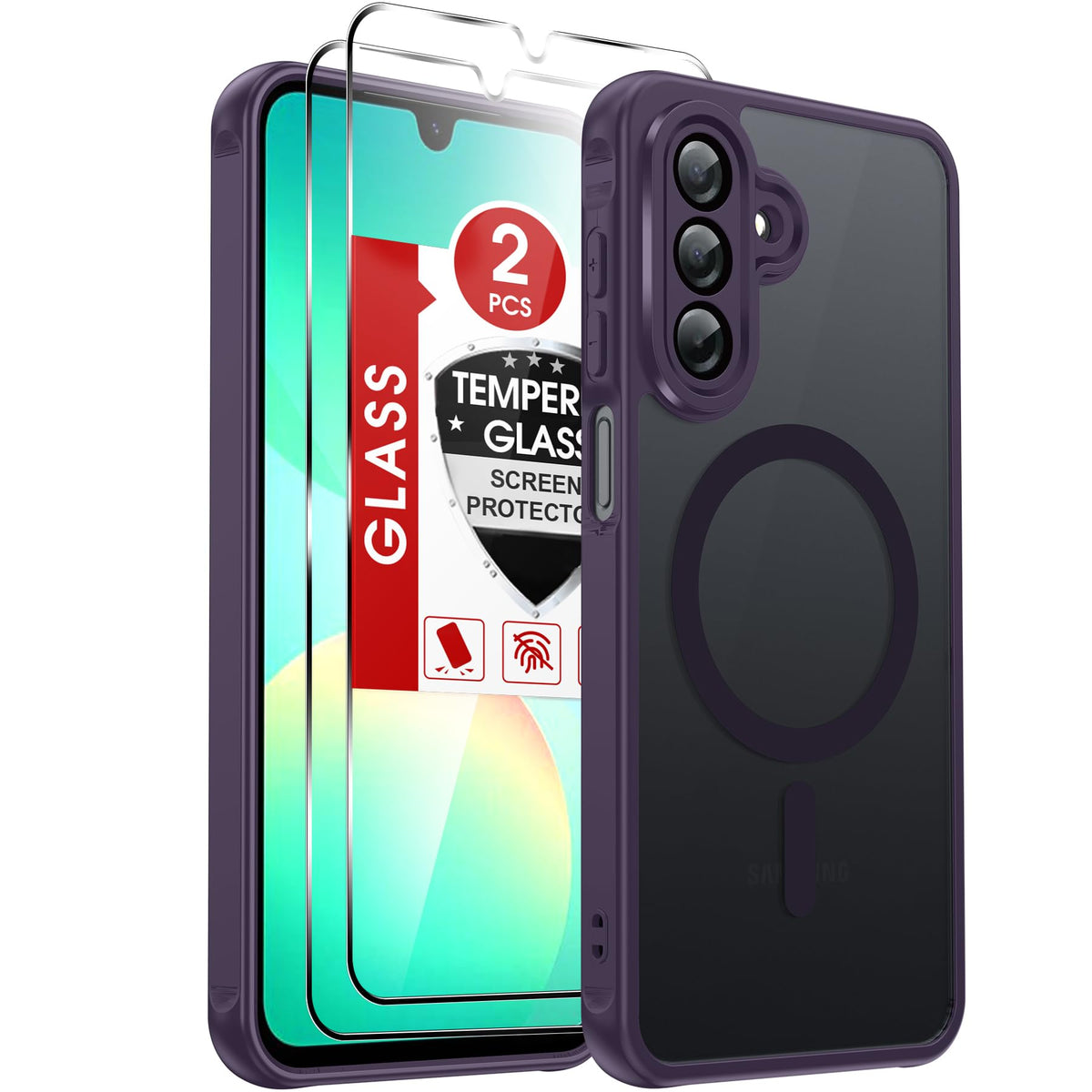 LeYi for Pixel-8A Phone Case: MagSafe Fit & Screen Protector Crystal Clear